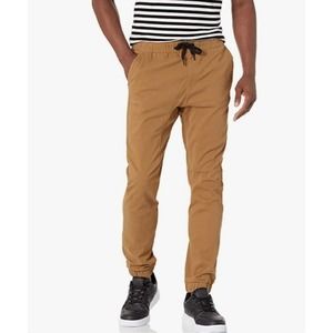 WTO2 Mens Stretch and Twill Fabric Jogger Pant XL Tobacco